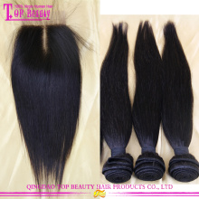 Virgin brazilian hair 3 bundles, virgin hair bundles with lace closure